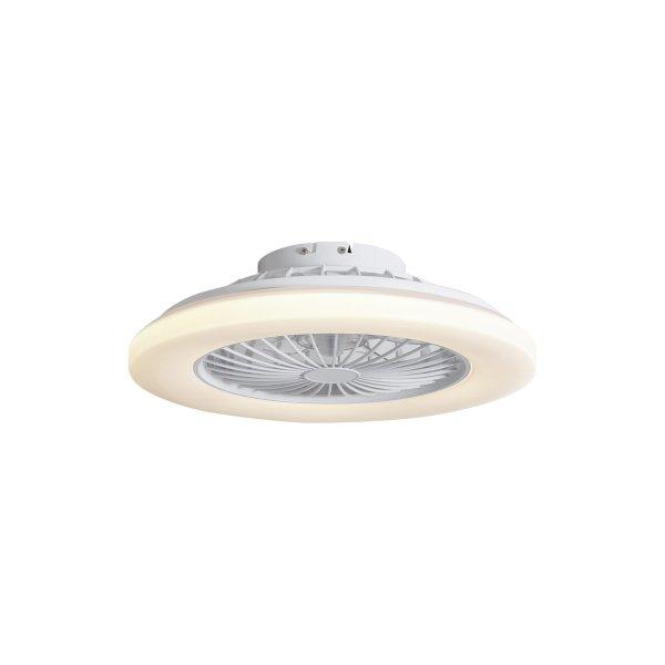 Mennyezeti ventilátor fehér 48,5 cm LED-del, Kelvinben dimmelhető,
távirányítóval - Clemo