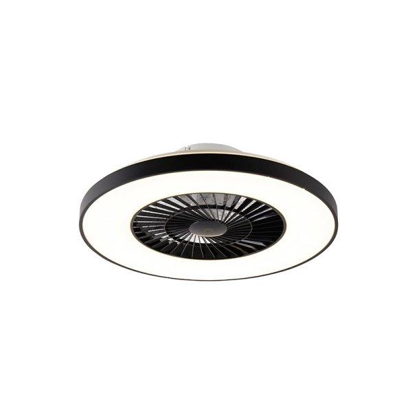 Mennyezeti ventilátor fekete csillag effektussal 60cm LED-del, dimmelhető,
távirányítóval - Climo
