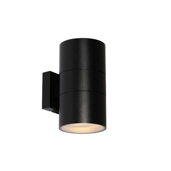 Modern kültéri fali lámpa fekete 2-lámpás AR111 IP44 - Duo