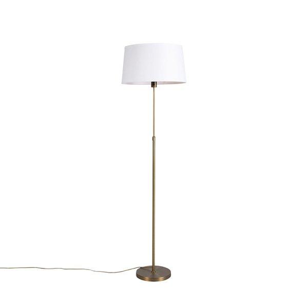 Állólámpa bronz színű vászon árnyékolóval, fehér, 45 cm állítható -
Parte