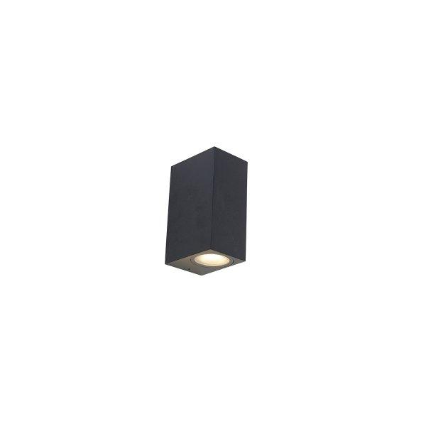 Okos modern fali lámpa fekete IP44, 2 db Wifi GU10 - Baleno