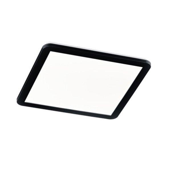 Négyzetes mennyezeti lámpa fekete 40 cm, beépített LED-del, 3 fokozatban
szabályozható, IP44 - Lope