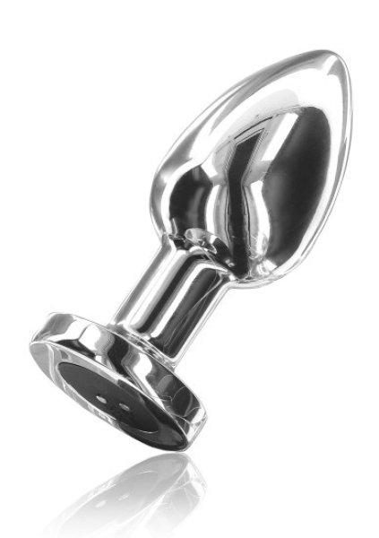 ToyJoy Buttocks The Glider Vibrating Metal Buttplug Medium Silver