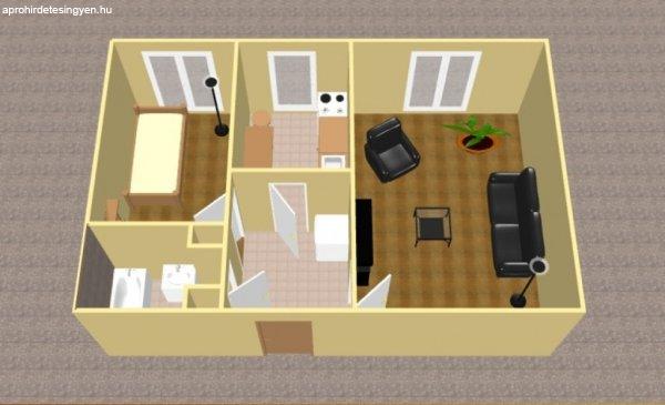 Kiadó 39 nm-es Felújított Panellakás Pécs Kertváros 