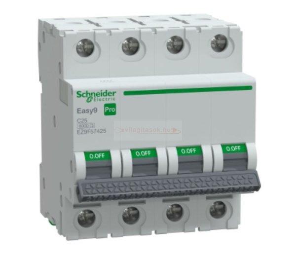 Schneider Easy9 Pro kismegszakító 4P C 25A 6kA