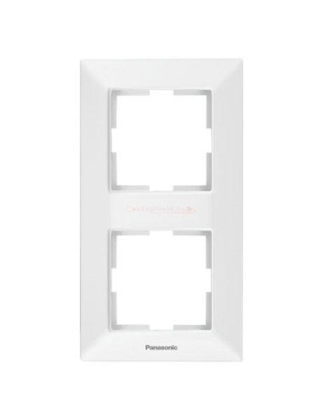 Panasonic Arkedia Slim függőleges kettes keret bézs