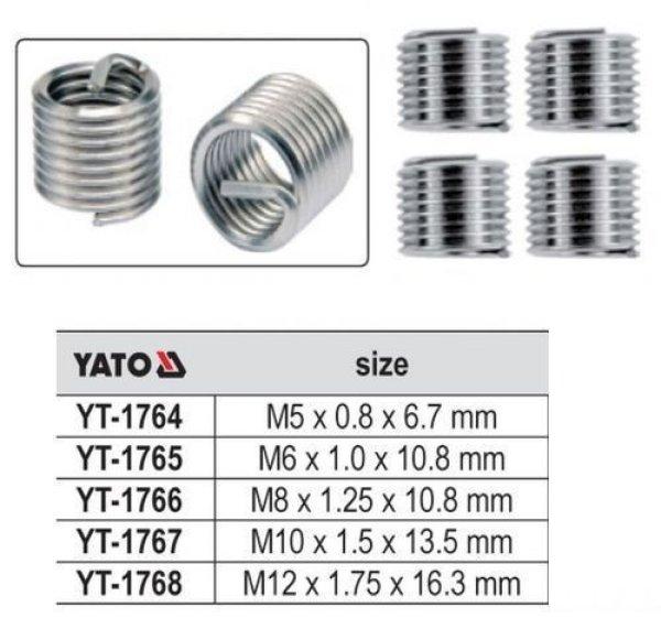 Yt-1767 menetjavító betét M10x1,5x13,5 / 15 db
