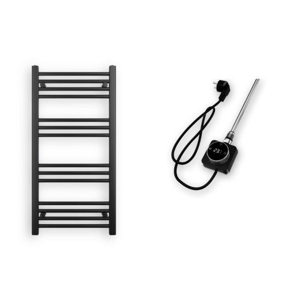 Törölközőszárító radiátor elektromos fűtőpatronnal 50 x 100 cm - Nero
Italia AF-14-400W (fekete)