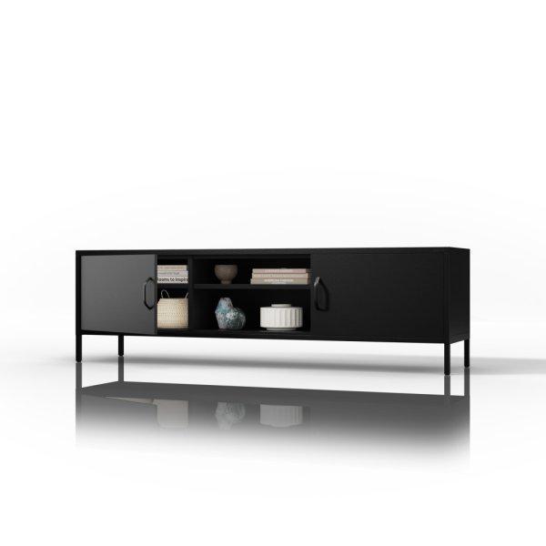 JAN NOWAK XL ROSARIA TV szekrény, 1700 x 400 x 500 mm, fekete