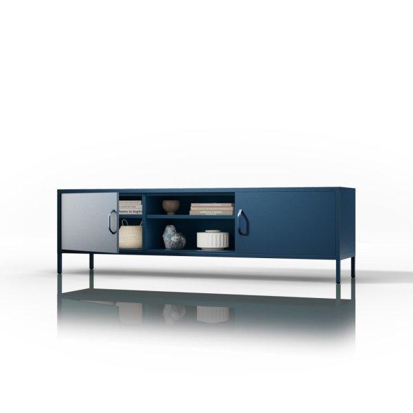 JAN NOWAK XL ROSARIA TV szekrény, 1700 x 400 x 500 mm, sötétkék