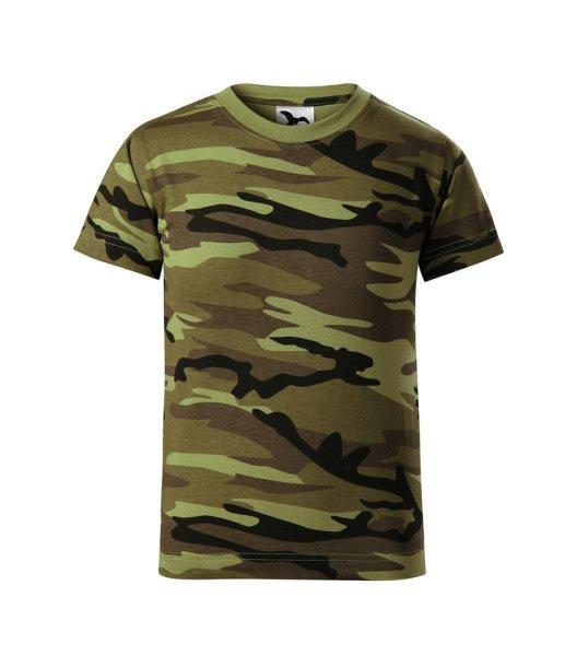 MALFINI Gyerek terepszínű póló Camouflage - Terepszínű zöld | 110 cm (4
éves)