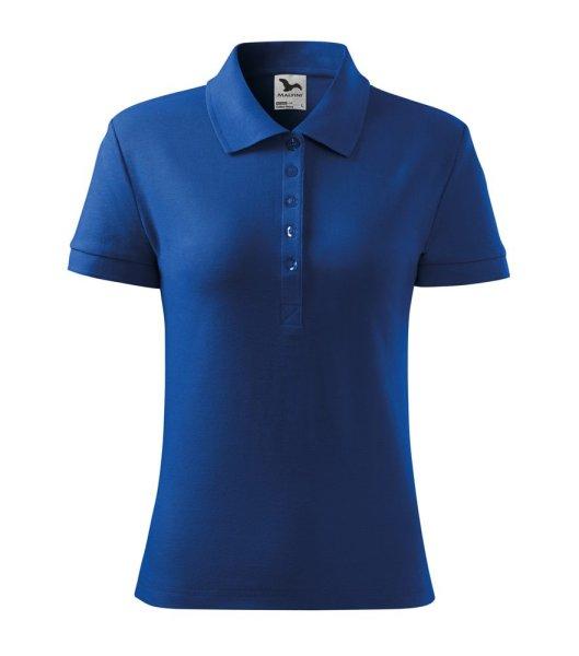 MALFINI Női galléros póló Cotton Heavy - Királykék | M