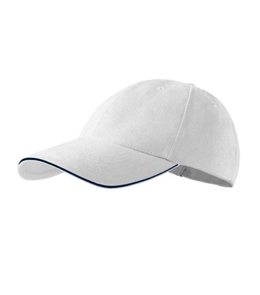 MALFINI 6P Sandwich siltes sapka - Fehér | unisex