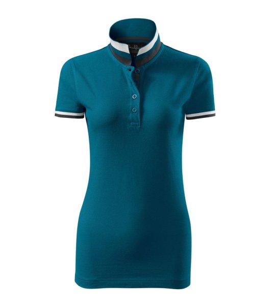 MALFINI Női galléros póló Collar Up - Olajzöld | 2XL