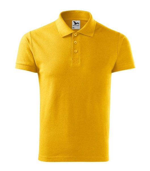 MALFINI Férfi galléros póló Cotton - Sárga | 3XL