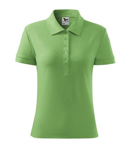 MALFINI Női galléros póló Cotton - Fűzöld | 2XL
