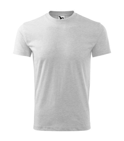 MALFINI Heavy Póló - Világosszürke melírozott | 3XL