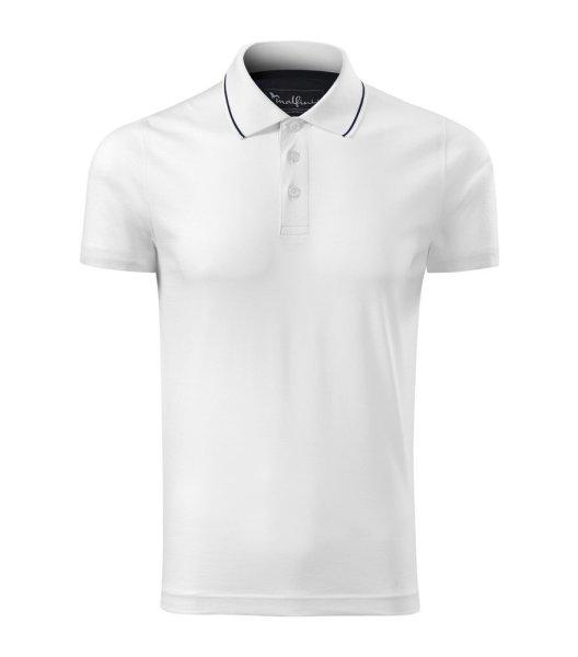 MALFINI Férfi galléros póló Grand - Fehér | 2XL