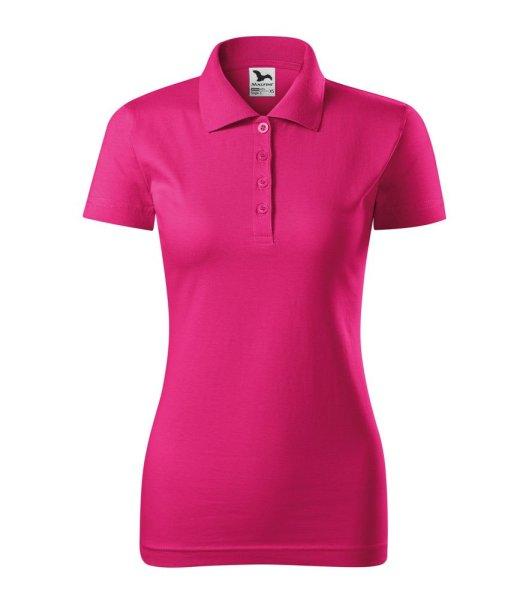 MALFINI Női puha galléros póló Single J. - Bíborvörös | 2XL