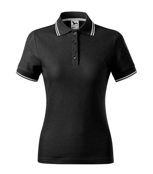 MALFINI Női galléros póló Focus - Fekete | 2XL