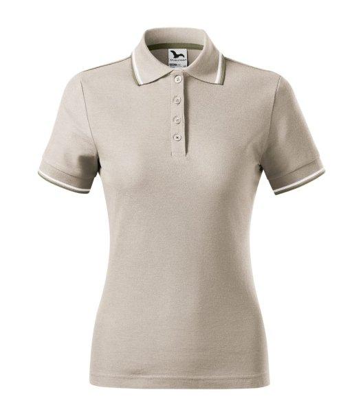 MALFINI Női galléros póló Focus - Jégkék | 2XL