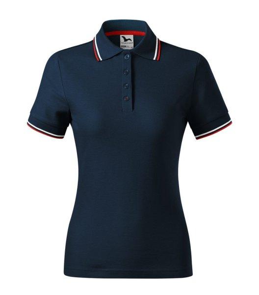 MALFINI Női galléros póló Focus - Tengerészkék | 2XL