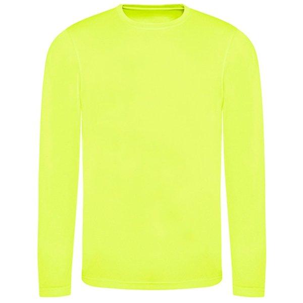 Just Cool Hosszú ujjú férfi sportpóló Cool T - Élénk sárga | XL