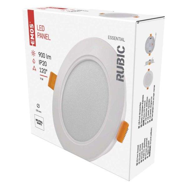 EMOS ZD1432, LED süllyesztett lámpatest RUBIC, kerek, fehér, 9W, természetes
fehér