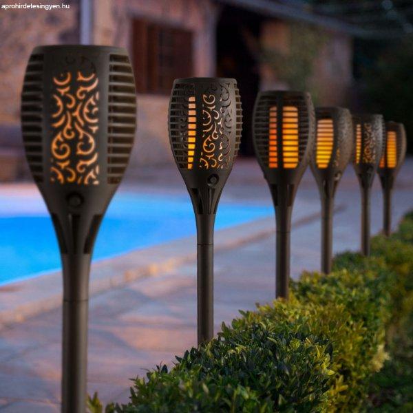 Garden Of Eden LED-es szolár lámpa - leszúrható - lángeffekt - 12 sárga
LED - műanyag - fekete - 10 x 58 cm (11262C)