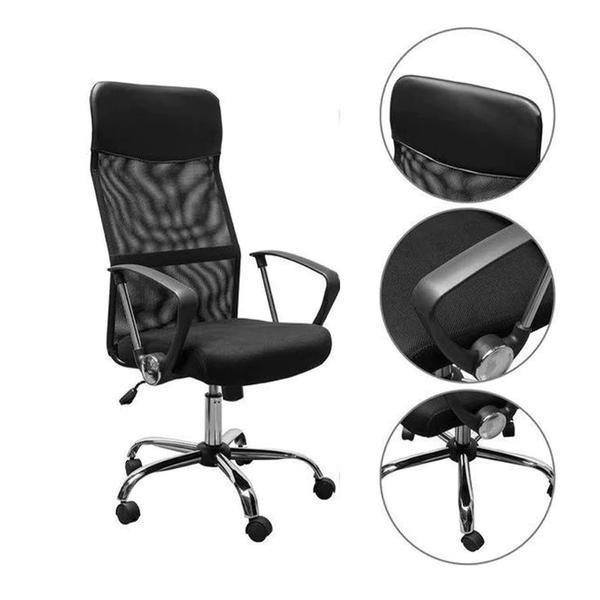 Ergonomikus Irodai Szék –  Magas Háttámlával, Állítható Magasság,
Fekete HS305