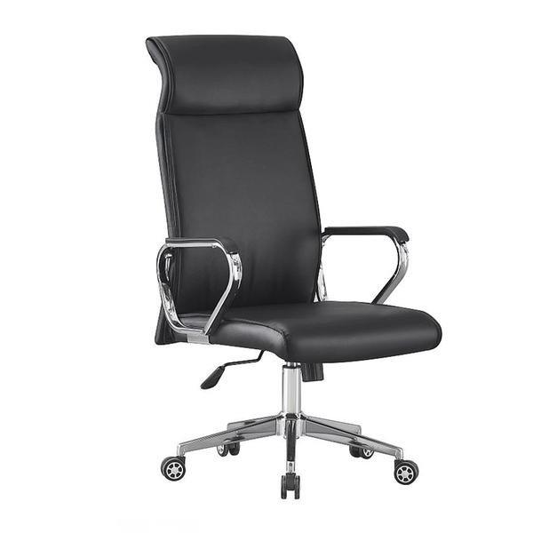 Ergonomikus Irodai Szék – Ökobőr  Krómozott Lábazat, Állítható
Magasság 9024H
