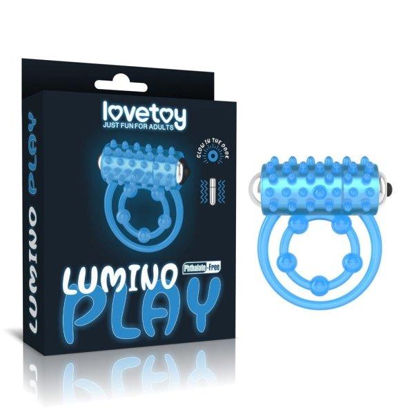 Lovetoy Lumino Play Sötétben világító vibrációs gyűrű - Duplagyűrűs -
Here- és Péniszgyűrű
