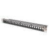 DIGITUS DN-91411-LF 24port 19" 1U modulris fekete rny