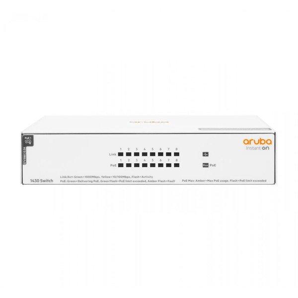 Aruba Instant On R8R46A 1430 8x GbE LAN PoE port (64W) nem menedzselhető PoE
switch