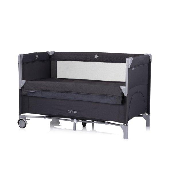 Chipolino Relax multifunkciós utazóágy - Antracite Linen
