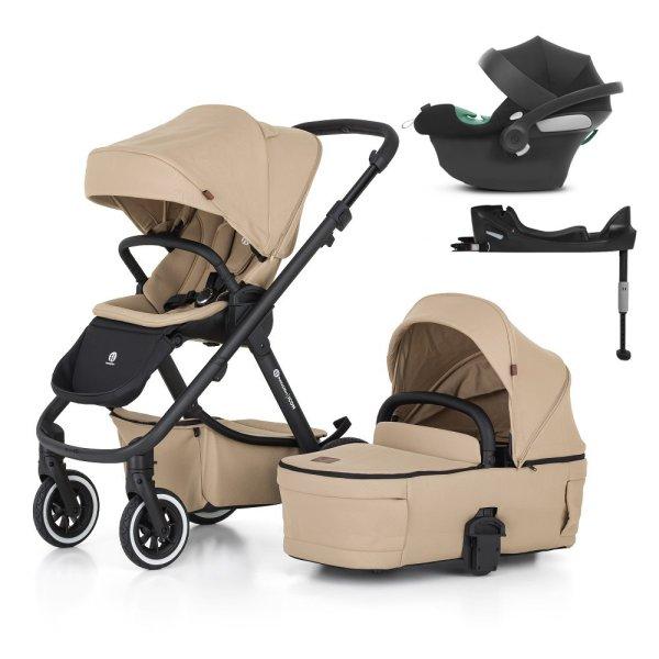 PETITE&MARS KÉSZLET Babakocsi 4v1 ICON Mocha Beige LITE AIR + CYBEX Aton B2
i-Size