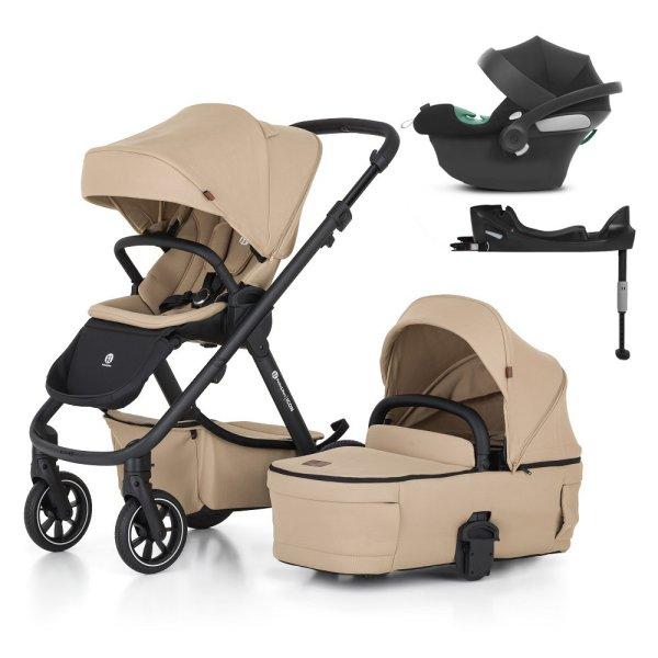 PETITE&MARS KÉSZLET Babakocsi 4v1 ICON Mocha Beige LITE RWS + CYBEX Aton B2
i-Size