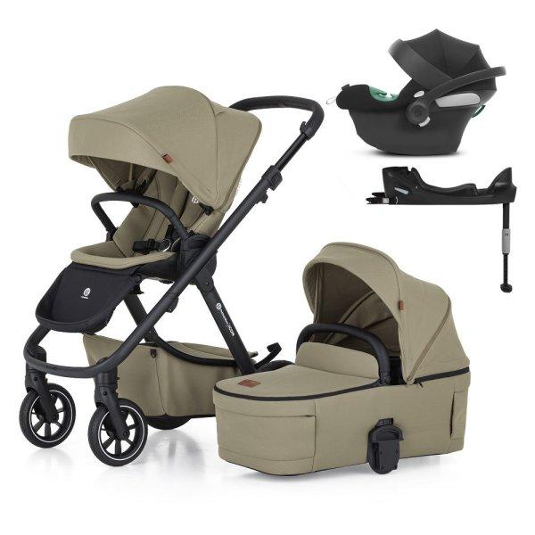 PETITE&MARS KÉSZLET Babakocsi 4v1 ICON Mossy Green LITE RWS + CYBEX Aton B2
i-Size