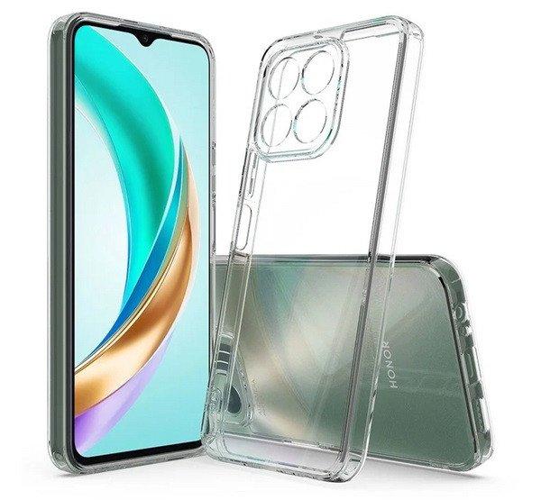 Szilikon telefonvédő (ütésállóság, átlátszó hátlap) ÁTLÁTSZÓ Honor
X6b
