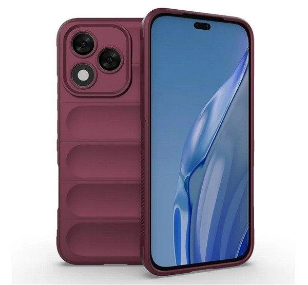 Szilikon telefonvédő (ütésállóság, kameravédő, 3D) BORDÓ Honor 400
Lite