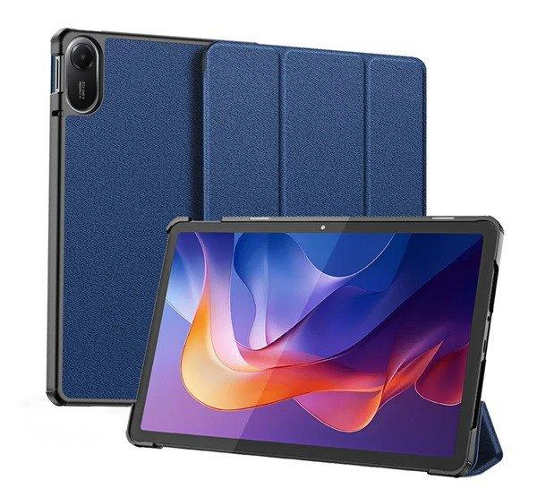 DUX DUCIS DOMO tok álló, bőr hatású (aktív FLIP, oldalra nyíló, TRIFOLD,
asztali tartó, ceruza tartó) SÖTÉTKÉK Xiaomi Redmi Pad 2