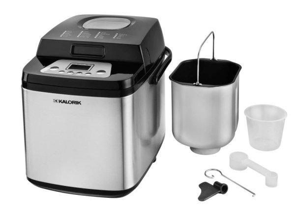 Kalorik TKG BBA 2001 egylapátos 500W 750g inox gluténmentes kenyérsütő,
nemesacél kenyérsütőgép