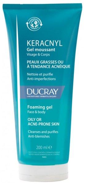 Ducray Arctisztító gél Keracnyl (Gel Cleanser) 200 ml