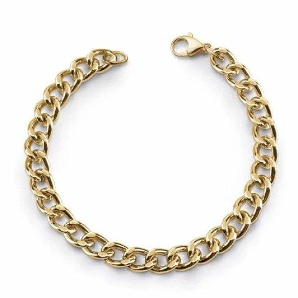 Guess Luxus aranyozott karkötő Enchainted JUBB01377JWYG 19 cm
