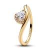Pandora Romantikus aranyozott gyr Hullmz szv Shine Time