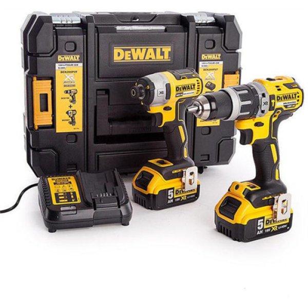 DeWalt DCK266P2T 18V Gépszett (DCD796 ütvefúró és DCF887 ütvecsavarozó) +
TSTAK II koffer+ ajándék munkavédelmi cipő (részletek a leírásban)