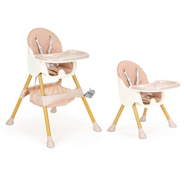 Baba etetőszék 2in1 ECOTOYS - babaülés, etetőszék, magas szék,
kényelmes, biztonságos