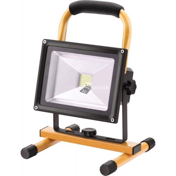 EXTOL LIGHT hordozható LED lámpa (reflektor), 10/20W; 1400 Lm, IP65, Li-ion
akkus, 4400 mAh, tölthető: 230V és 12V is, 1,5kg
