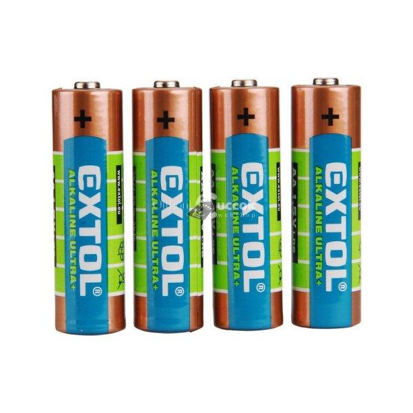 EXTOL ENERGY elem klt. 4 db, alkáli, 1,5V, méret: AA (LR6); hosszú
étettartam, bliszteren