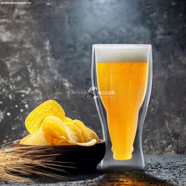 Vog und Arths Duplafalú üvegpohár - sörös, üdítős - 350 ml
